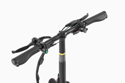 Manubrio della bici elettrica DYU T1 con freni e comandi, design ergonomico e moderno. Manubrio della bici elettrica DYU T1 con freni e comandi, design ergonomico e moderno.