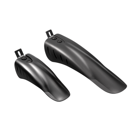 Fender set for electric bikes, designed to prevent mud and rain splash. Fender set for electric bikes, designed to prevent mud and rain splash.