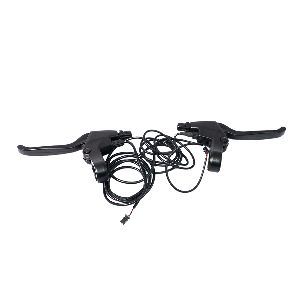 Leve freno DYU D3+/D3F con cavi, progettate per biciclette elettriche. Leve freno DYU D3+/D3F con cavi, progettate per biciclette elettriche.