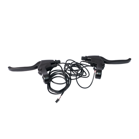 Leve freno DYU D3+/D3F con cavi, progettate per biciclette elettriche. Leve freno DYU D3+/D3F con cavi, progettate per biciclette elettriche.