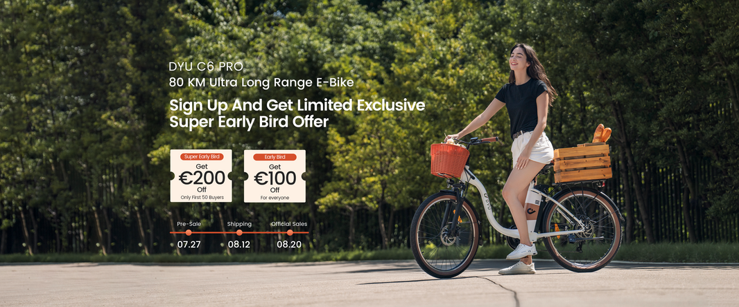 Meet the Elegant DYU C6 Pro: Your Classic Commuter E-Bike