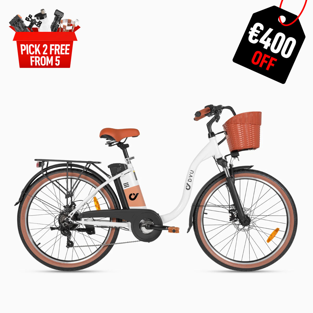 DYU C6 Pro 26 Inch City Electric Bike