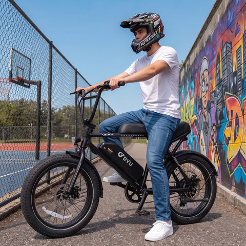 DYU UX BMX – Bici elettrica con pneumatici fat da 20 pollici