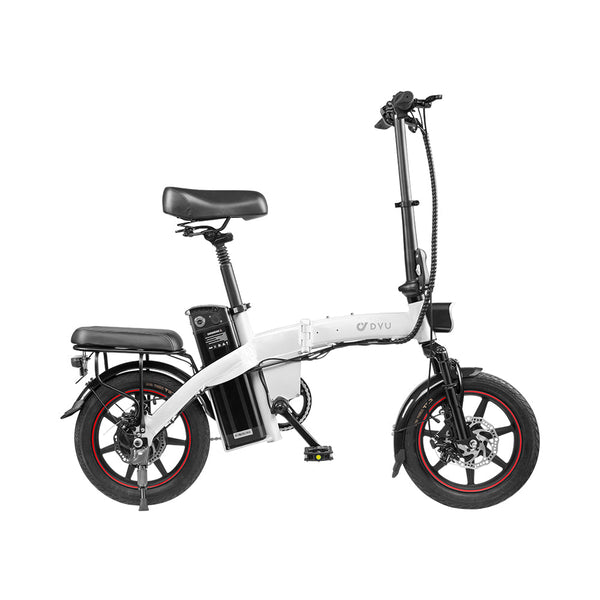 A5 14 Inch Full Folding City Electric Bike-white